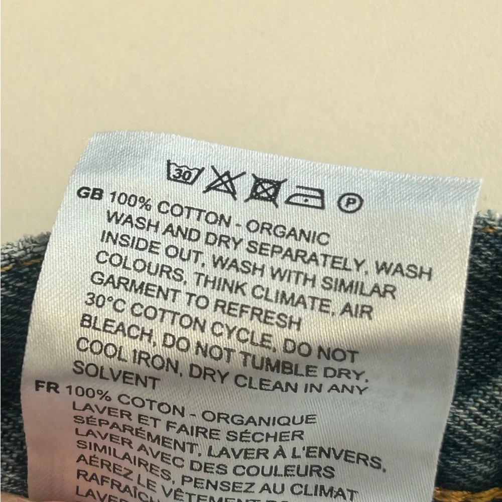 Toteme Regular Fit Slim Straight High Waist Jeans Vintage Wash 425 - Picture 10 of 10